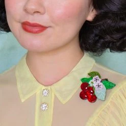 ERSTWILDER BLOSSOMING CHERRIES BROOCH -Shoes Sales AU1BH06BlossomingCherriesBroochMODEL 800x