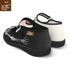 HOT CHOCOLATE DESIGN BLOOD AND BONES -Shoes Sales Blood and bones womens Mary Jane Flat Back 800x