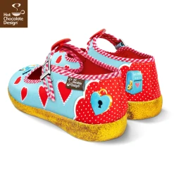 HOT CHOCOLATE DESIGN BE MINE -Shoes Sales Chocolaticas Be Mine womens Mary Jane Flat Back 800x