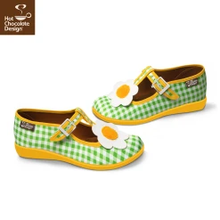 HOT CHOCOLATE DESIGN BLOOM -Shoes Sales Chocolaticas Bloom womens Mary Jane Flat Side 800x