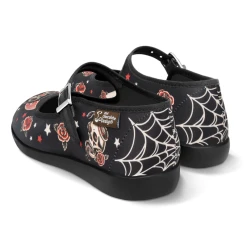 HOT CHOCOLATE DESIGN DARK TATTOO -Shoes Sales Chocolaticas Dark Tattoo womens Mary Jane Flat Back 800x
