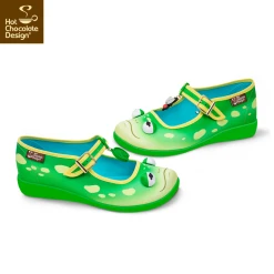 HOT CHOCOLATE DESIGN FROGGY -Shoes Sales Chocolaticas FROGGY womens Mary Jane Flat Side 800x