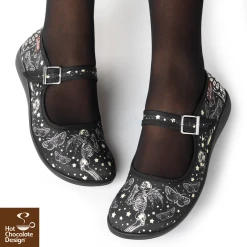 HOT CHOCOLATE DESIGN FALLEN ANGELS MJ's -Shoes Sales Chocolaticas Fallen Angels womens Mary Jane Flat Legs 800x