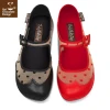 HOT CHOCOLATE DESIGN CLASSIC BROGUE HEARTS -Shoes Sales Chocolaticas Havana Heart womens Mary Jane Flat Front 800x