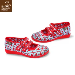 HOT CHOCOLATE DESIGN I WOVE YOU -Shoes Sales Chocolaticas I Wove You womens Mary Jane Flat Side 800x