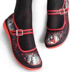 HOT CHOCOLATE DESIGN RIDING HOOD -Shoes Sales Chocolaticas Riding Hood womens Mary Jane Flat Legs1 800x