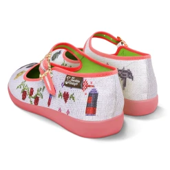 HOT CHOCOLATE DESIGN RIOT GRANNY -Shoes Sales Chocolaticas Riot Granny womens Mary Jane Flat Back 800x