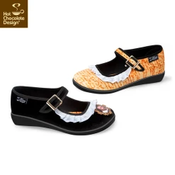 HOT CHOCOLATE DESIGN SHAKESPEARE -Shoes Sales Chocolaticas SHAKESPEARE womens Mary Jane Flat SidE 2Chocolaticas SHAKESPEARE womens Mary Jane Flat SidE 2 800x