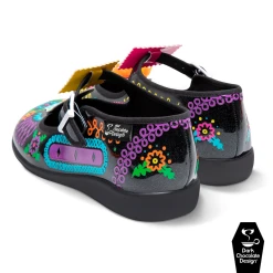HOT CHOCOLATE DESIGN SUGAR SKULL 23 HOT CHOCOLATE DESIGN SUGAR SKULL -Shoes Sales Chocolaticas Sugar Skull womens Mary Jane Flat Back 800x