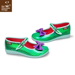 HOT CHOCOLATE DESIGN UNDER THE SEA -Shoes Sales Chocolaticas Under the Sea womens Mary Jane Flat Side 800x