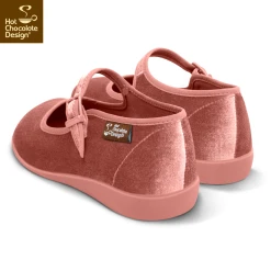 HOT CHOCOLATE DESIGN ROSE (PINK) -Shoes Sales Chocolaticas Velvet Pink womens Mary Jane Flat Back fac2c117 4051 42f8 ae78 646b6f11ca34 800x