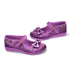 HOT CHOCOLATE DESIGN VIOLET 9 HOT CHOCOLATE DESIGN VIOLET -Shoes Sales Chocolaticas Violet womens Mary Jane Flat Side 800x