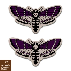 HOT CHOCOLATE DESIGN DEATH MOTH -Shoes Sales Death Moth womens Mary Jane Flat Accesories 800x