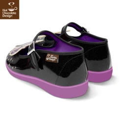 HOT CHOCOLATE DESIGN DEATH MOTH -Shoes Sales Death Moth womens Mary Jane Flat Back 800x