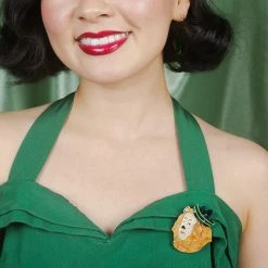 ERSTWILDER COWARDLY LION BROOCH -Shoes Sales EL 319AG1BH09CowardlyLionBroochMODEL 800x