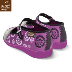 HOT CHOCOLATE DESIGN ELVIRA & OPHELIA -Shoes Sales Elvira And Ophelia womens Mary Jane Flat Back 800x