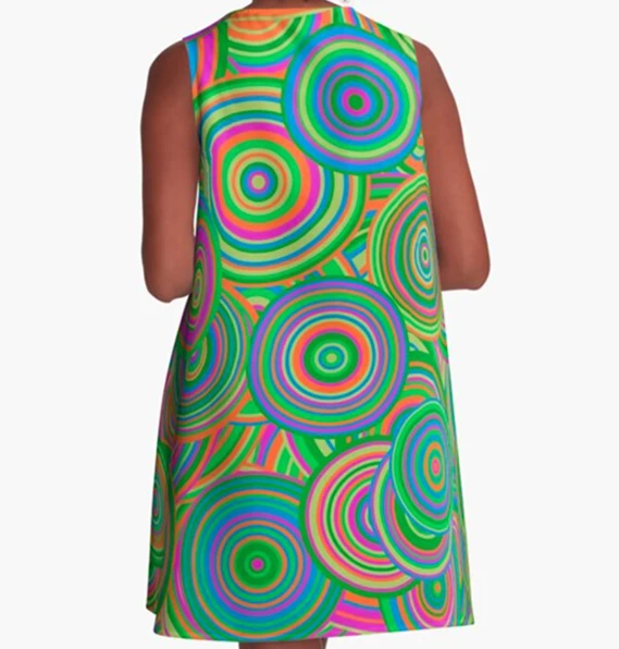 Miss Goody 2 Shoes PSYCHEDELIC A-LINE DRESS 4 Miss Goody 2 Shoes PSYCHEDELIC A-LINE DRESS - Image 2