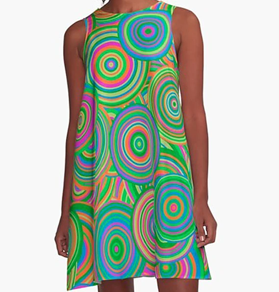 Miss Goody 2 Shoes PSYCHEDELIC A-LINE DRESS 3 Miss Goody 2 Shoes PSYCHEDELIC A-LINE DRESS
