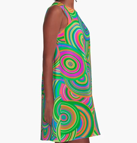 Miss Goody 2 Shoes PSYCHEDELIC A-LINE DRESS 5 Miss Goody 2 Shoes PSYCHEDELIC A-LINE DRESS - Image 3