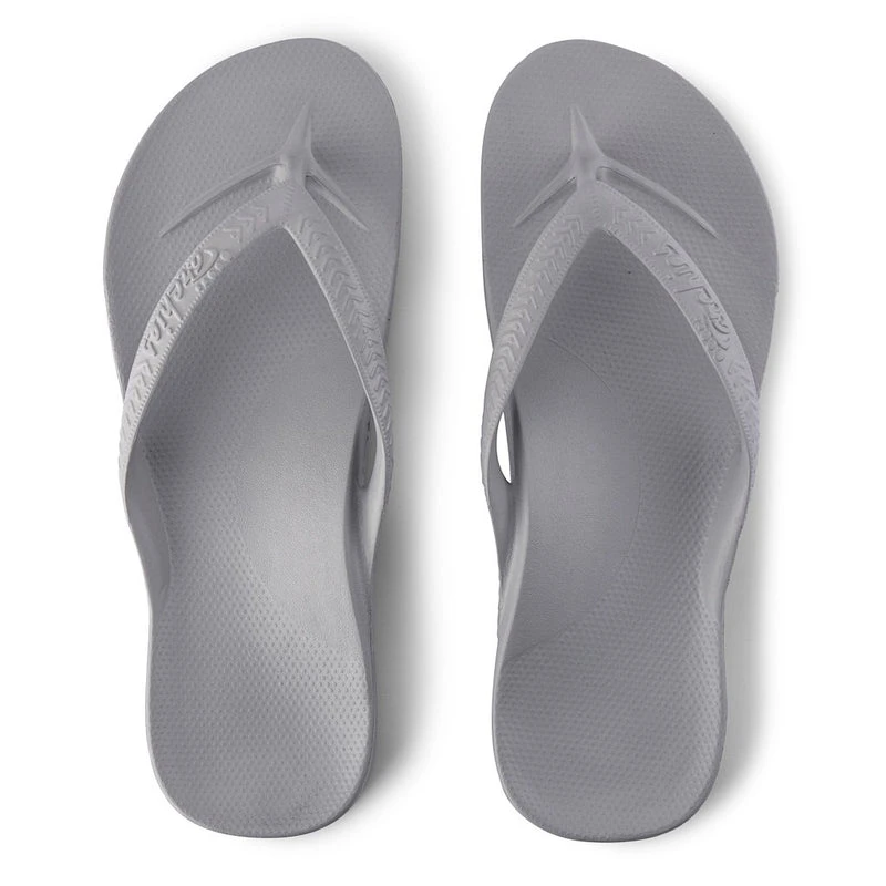 ARCHIES ARCH SUPPORT THONGS - GREY 3 ARCHIES ARCH SUPPORT THONGS - GREY