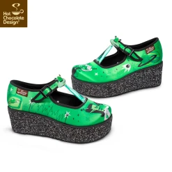 HOT CHOCOLATE DESIGN E.T. GALS PLATFORMS -Shoes Sales Mary Jane Platform E.T. GLAS Side 800x