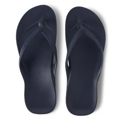 ARCHIES ARCH SUPPORT THONGS - NAVY