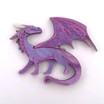 WINTERSHEART PURPLE DRAGON BROOCH 3 WINTERSHEART PURPLE DRAGON BROOCH