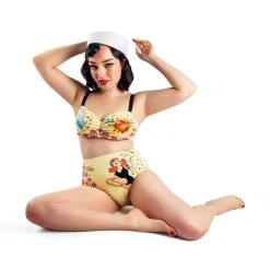 HOT CHOCOLATE DESIGN TATTOO 2-PIECE BIKINI -Shoes Sales Tattoo swimwear women model1 800x