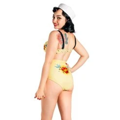 HOT CHOCOLATE DESIGN TATTOO 2-PIECE BIKINI -Shoes Sales Tattoo swimwear women model3 800x