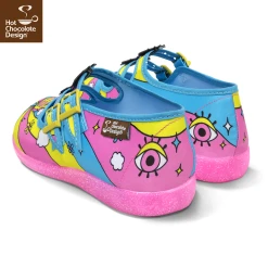 HOT CHOCOLATE DESIGN TRIPPY DAZE -Shoes Sales Trippy Daze womens Mary Jane Flat Back 800x