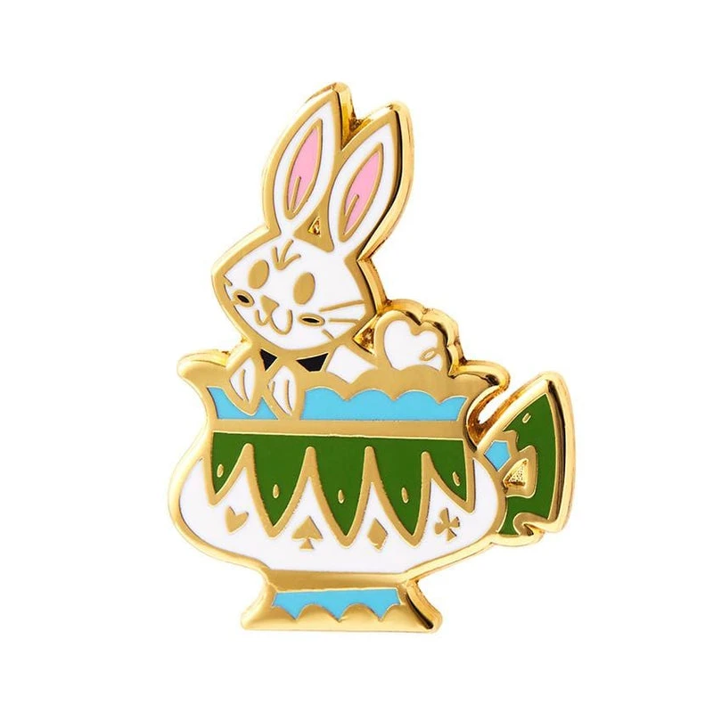 ERSTWILDER FOLLOW THE WHITE RABBIT ENAMEL PIN 5 ERSTWILDER FOLLOW THE WHITE RABBIT ENAMEL PIN - Image 3