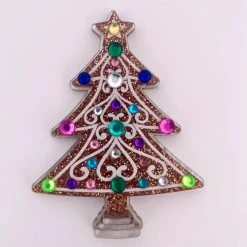 WINTERSHEART CHRISTMAS TREE GINGERBREAD BROOCH