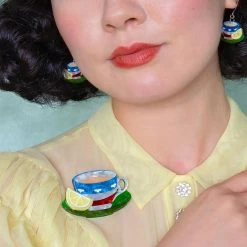 ERSTWILDER CUPPA TEA BROOCH -Shoes Sales cuptealady 800x