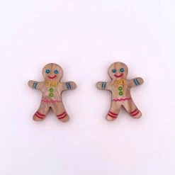 WINTERSHEART GINGERBREAD EARRING STUDS