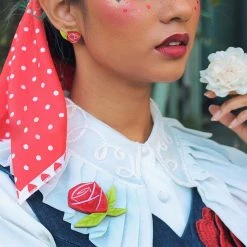 Shoes Sales -Shoes Sales painted rose brooch model 800x