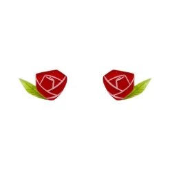 ERSTWILDER PAINTED ROSE EARRINGS