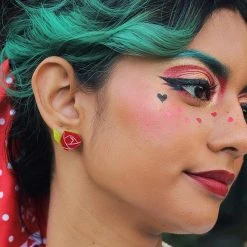 Shoes Sales -Shoes Sales painted rose earrings model 800x