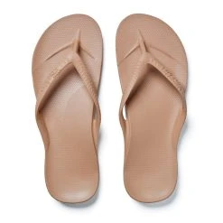 ARCHIES ARCH SUPPORT THONGS - TAN